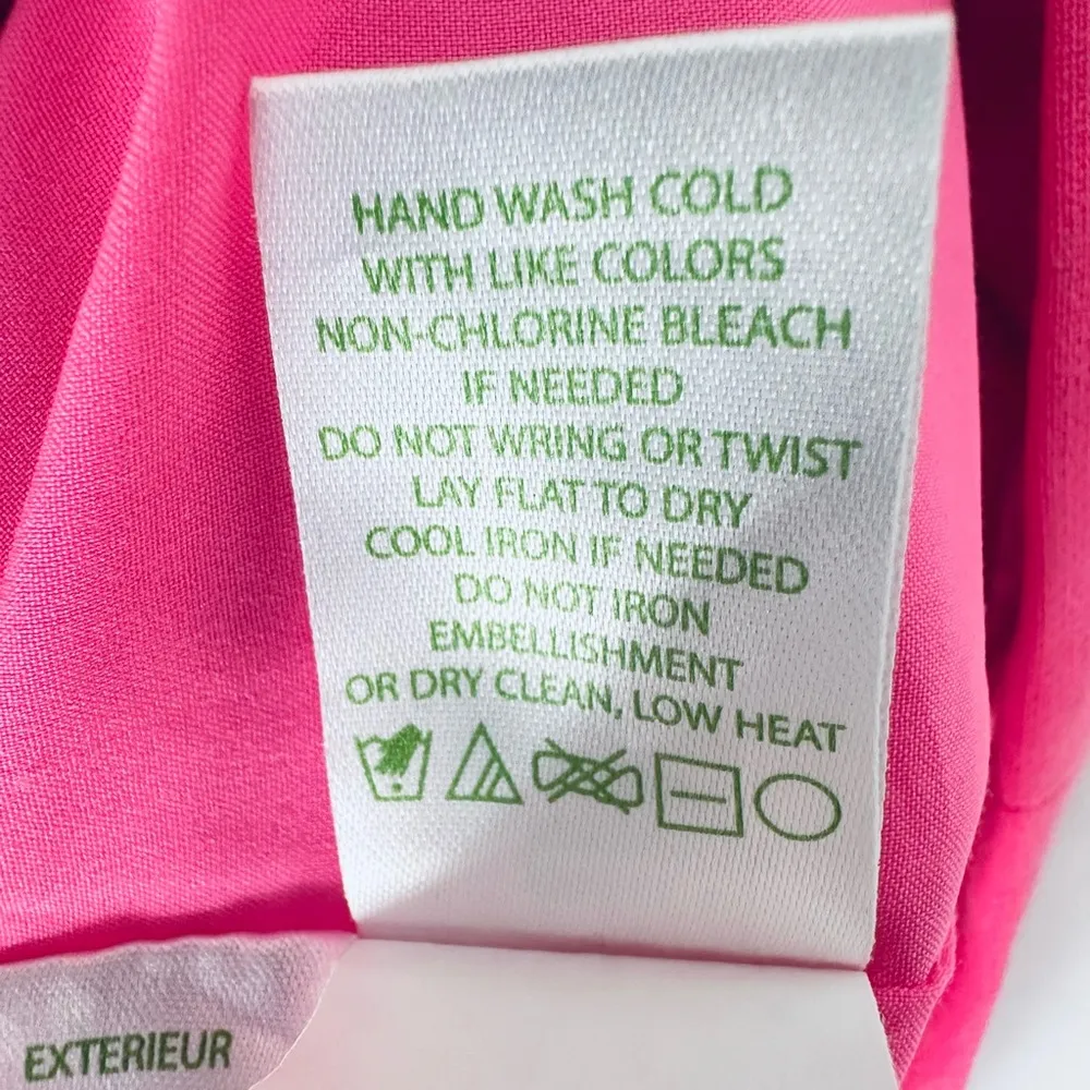 Lilly Pulitzer Largo Beaded Shift Sleeveless Neon Pink Dress Size 0 - Image 12