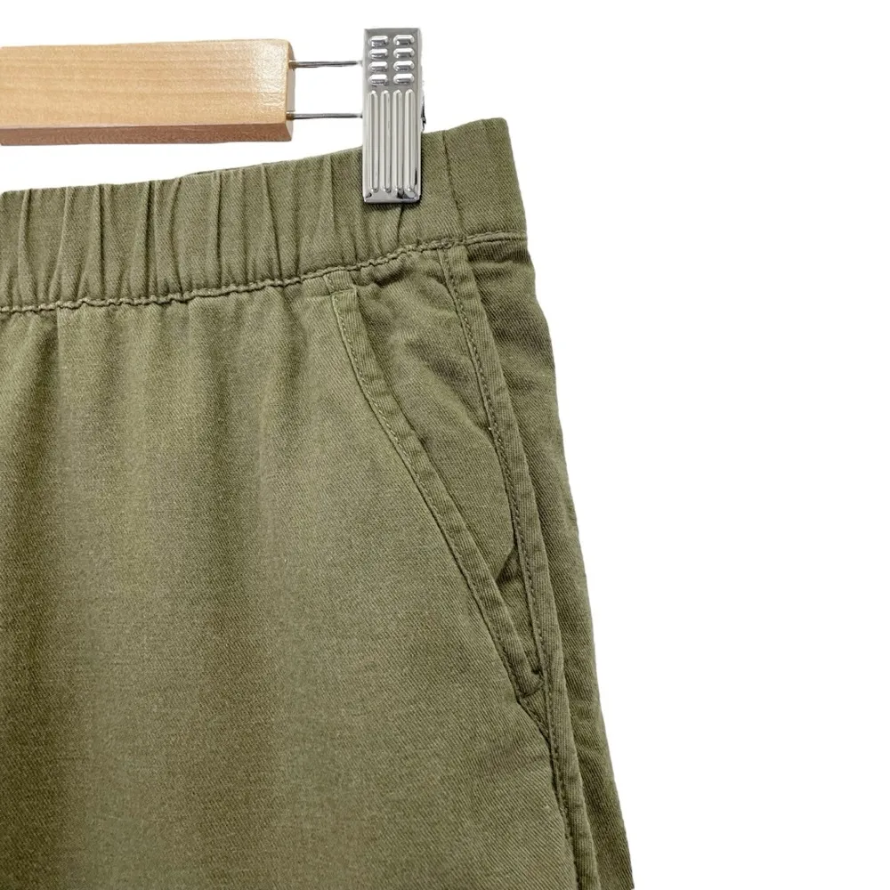 Madewell Classic Pull-On Cotton Shorts Olive Green Women’s Size XS Extra Small - Image 6