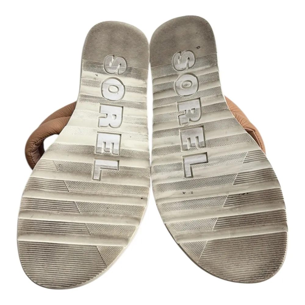 EUC Sorel Leather Ella ll Puff Slide Sandals Size 8 - Image 8