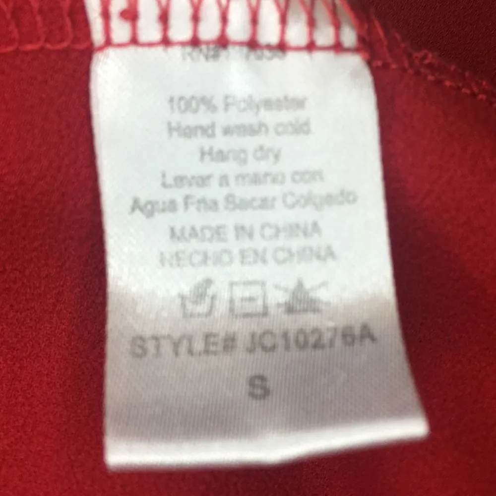 Paper Crane  Red Cropped Tank Top Crop Top, Small - Image 6