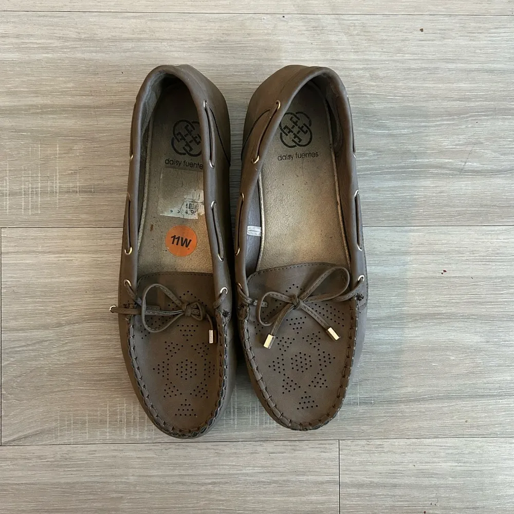 Women’s Brown Moccasin Loafers | Daisy Fuentes | Comfortable & Stylish Size 11 - Image 8