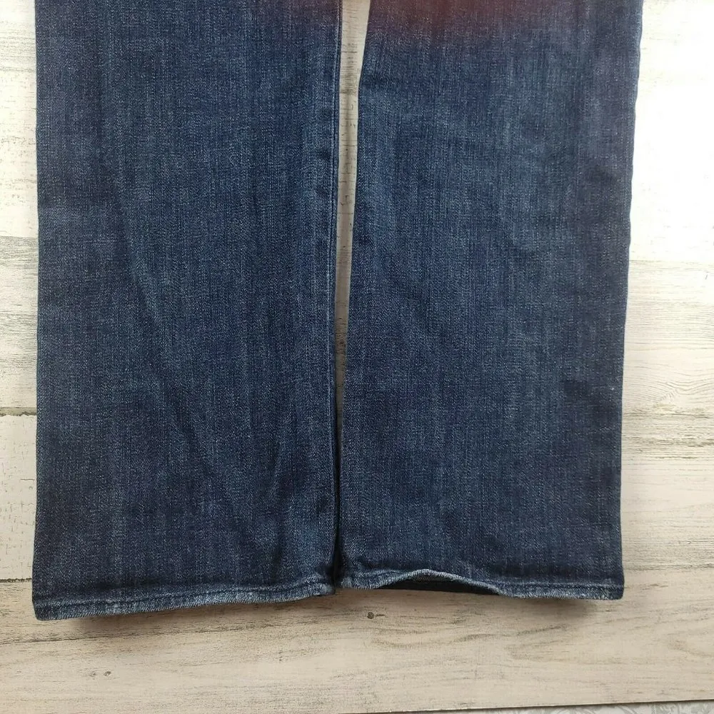 Rock Republic Stella Jeans Womens Dark Wash Low Rise Slim Straight Size 31 EUC - Image 8