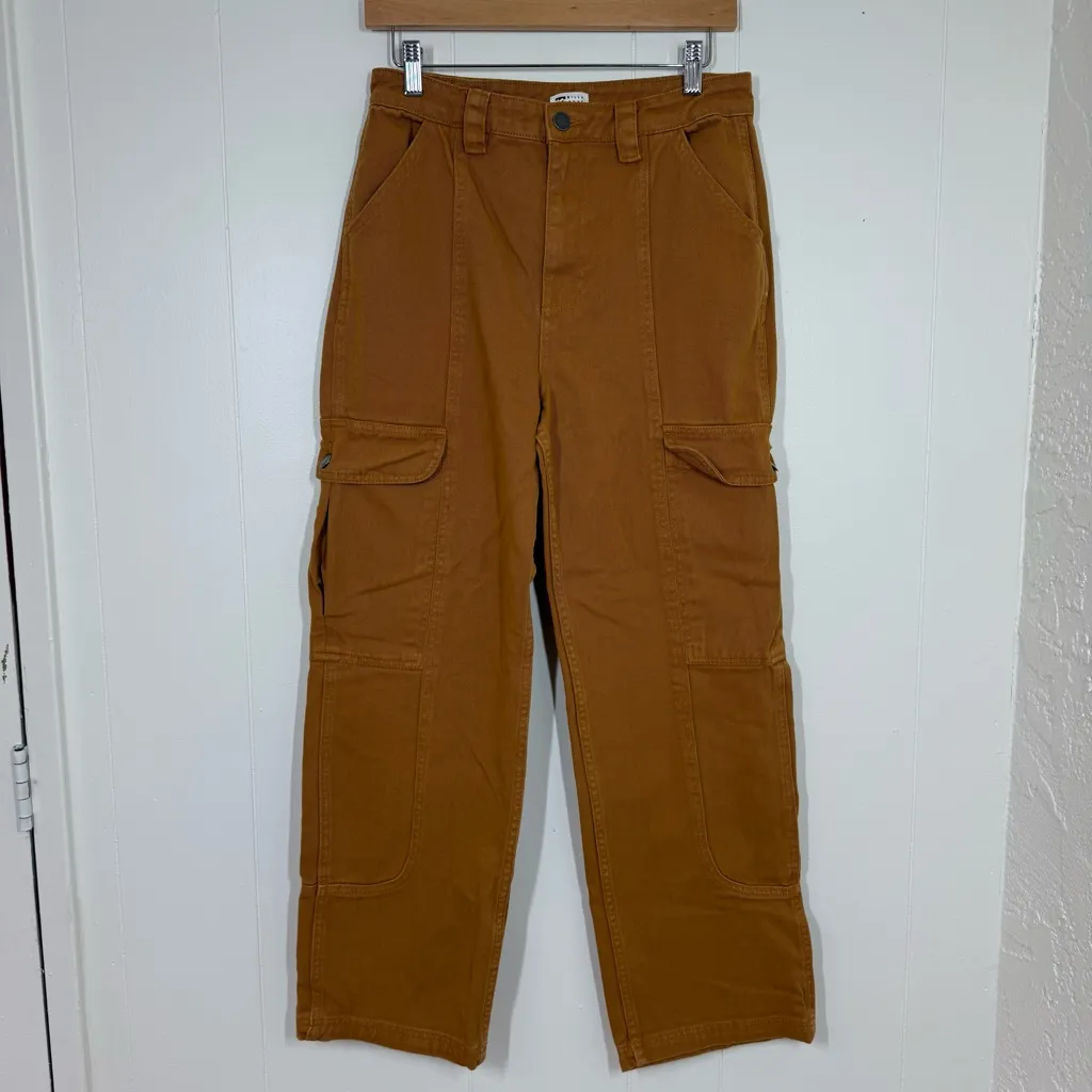 Billabong Tan Wall To Wall Denim Cargo Pants - Image 2