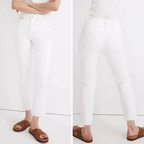 New! Madewell The Perfect Vintage Jean in Tile White,‎ size 26 - Image 2