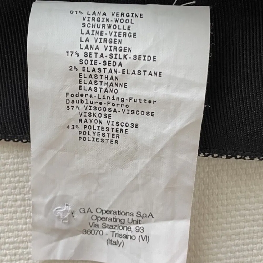 Armani Collezioni wool silk blend pencil skirt vintage size small Grey - Image 15