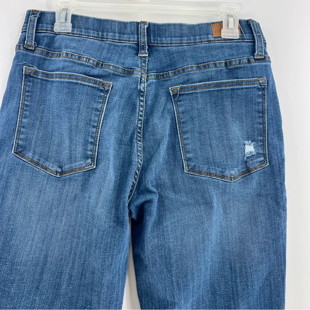 Judy Blue Worland High Rise Pull On Boyfriend Jegging jeans size 11/30 dark wash - Image 5