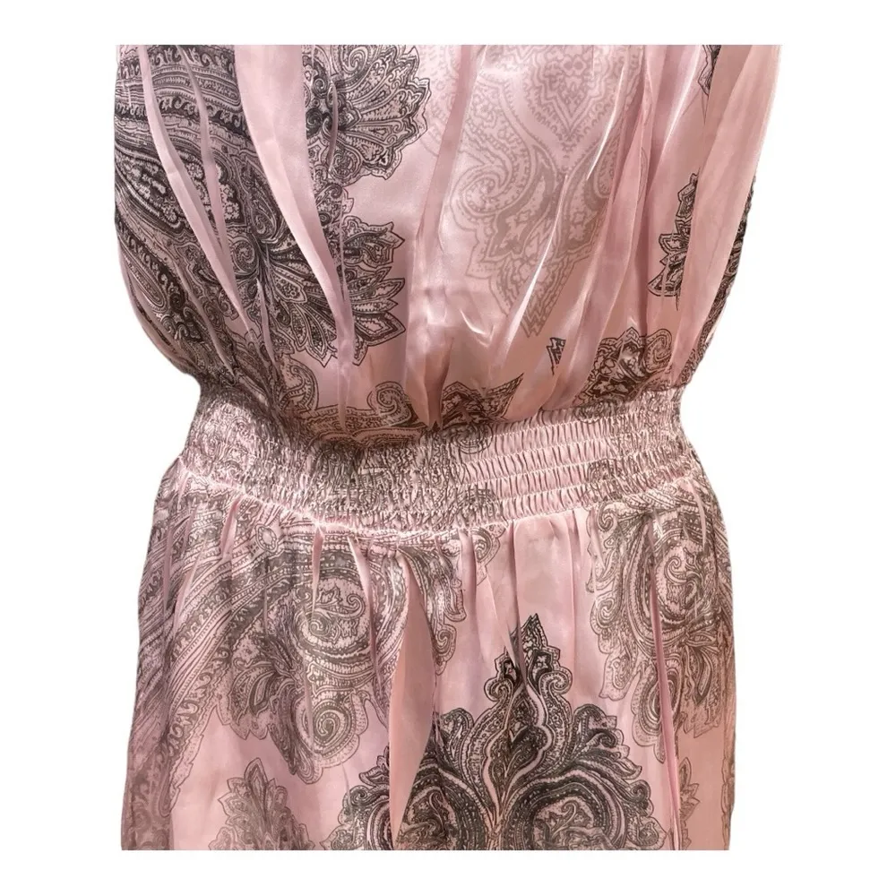 Mustard Seed Rose Paisley one shoulder top size M - Image 7