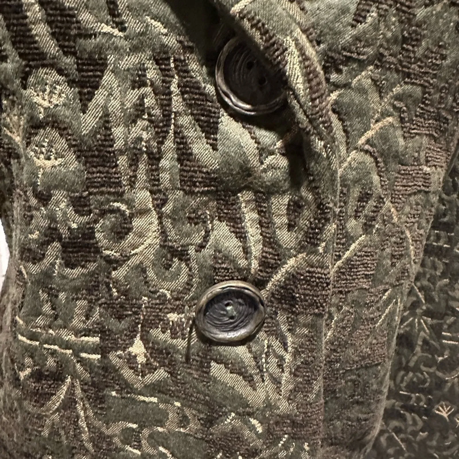 Beluva San Francisco Green Textured Cropped Jacket – Size S - Image 8