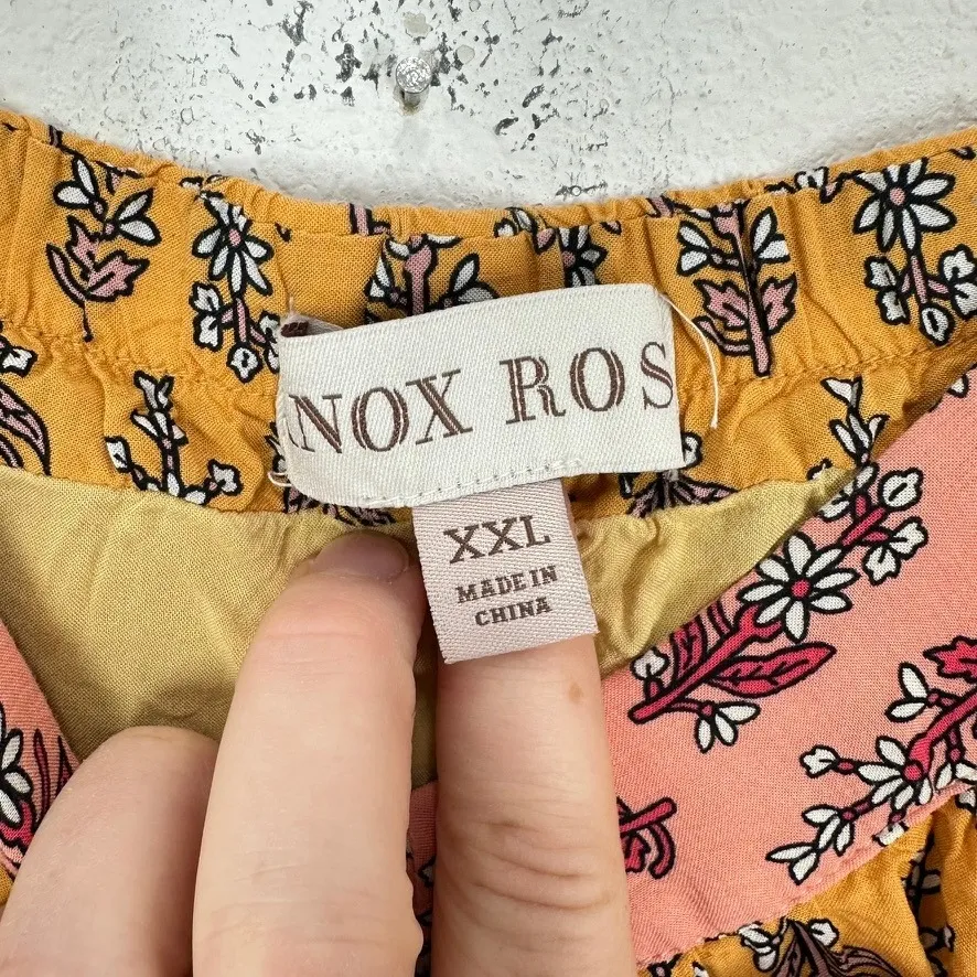 Knox Rose XXL Sleeveless Maxi Dress Floral Print Tiered Casual‎ Summer Boho - Image 7