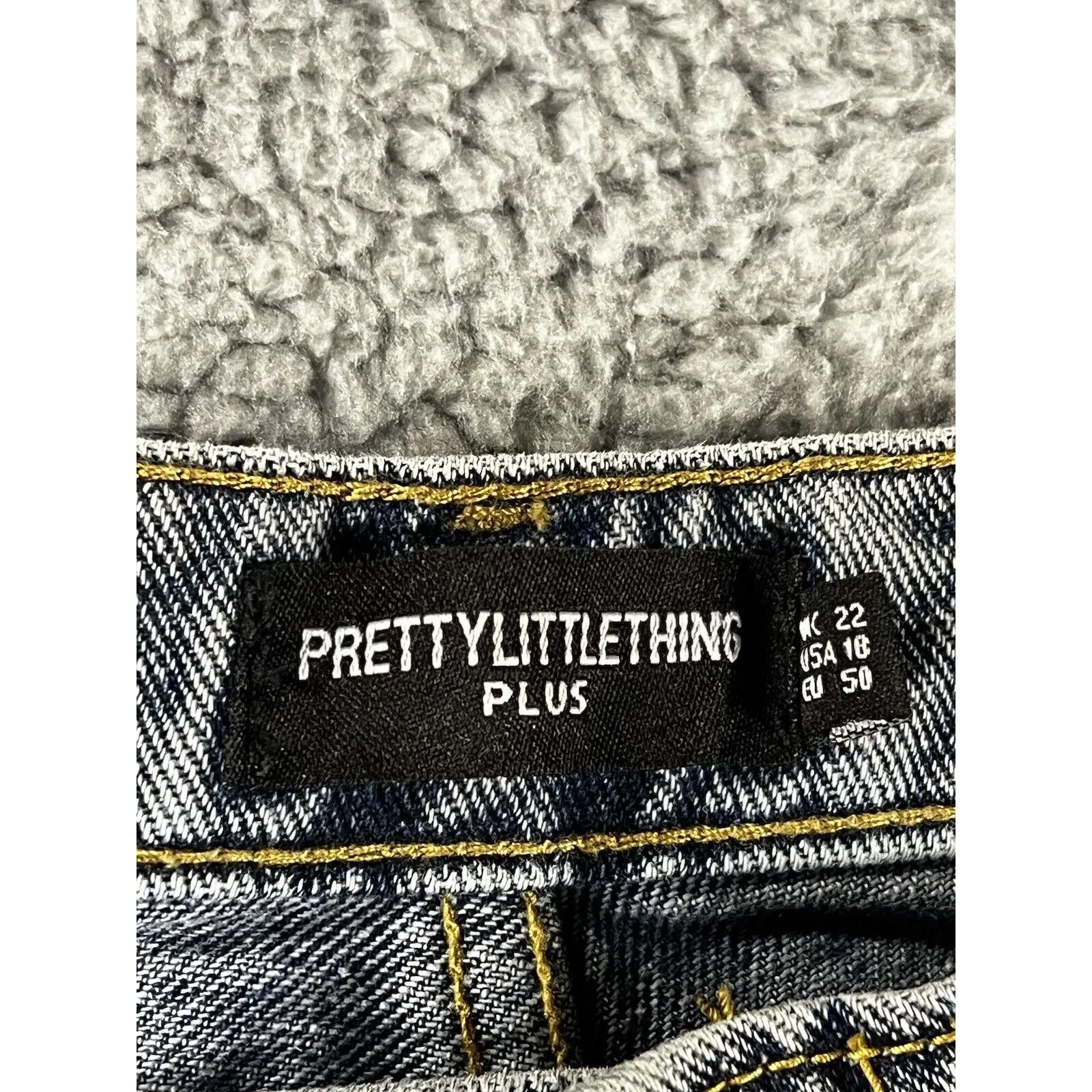 Mom Jeans Women 18‎ High Rise 90s Y2K Boho Denim Pants Blue - Image 6