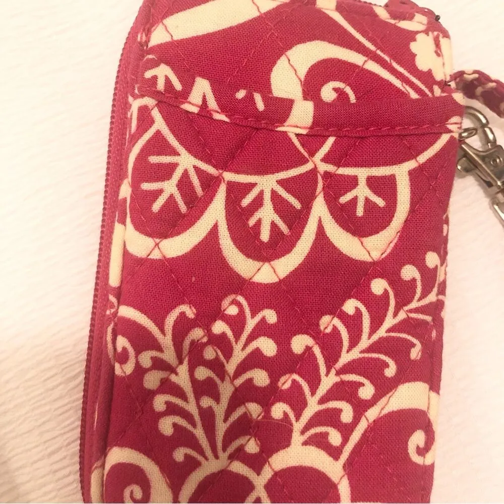 Vera Bradley Pink Twirly Bird Wristlet Wallet Phone Pouch - Image 4