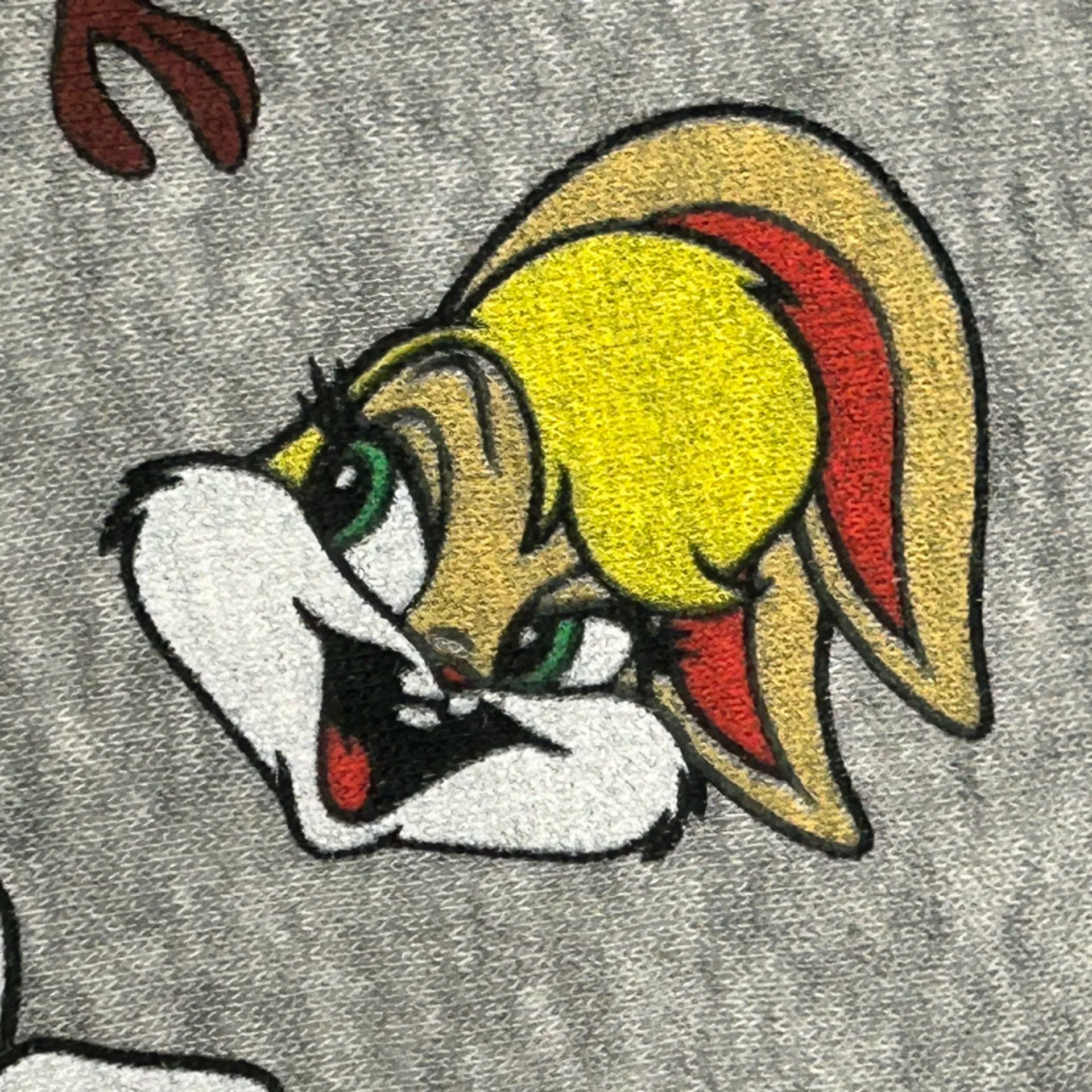 VTG inspired 90s Warner bros looney Tunes characters crewneck sweatshirt NWT XS Gray Size undefined - Image 3