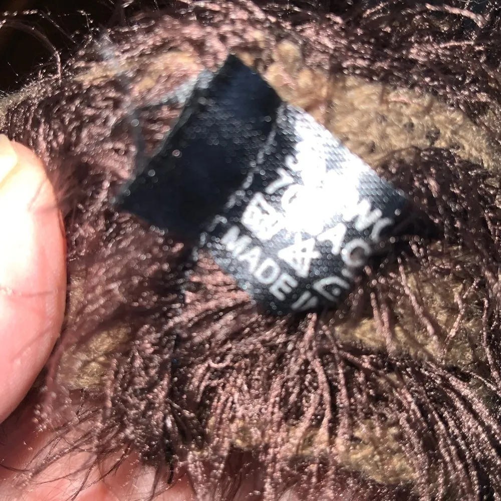 Brown & Tan Faux Fuzzy Fur Leopard Infinity Winter Scarf Wool Blend NWT - Image 7