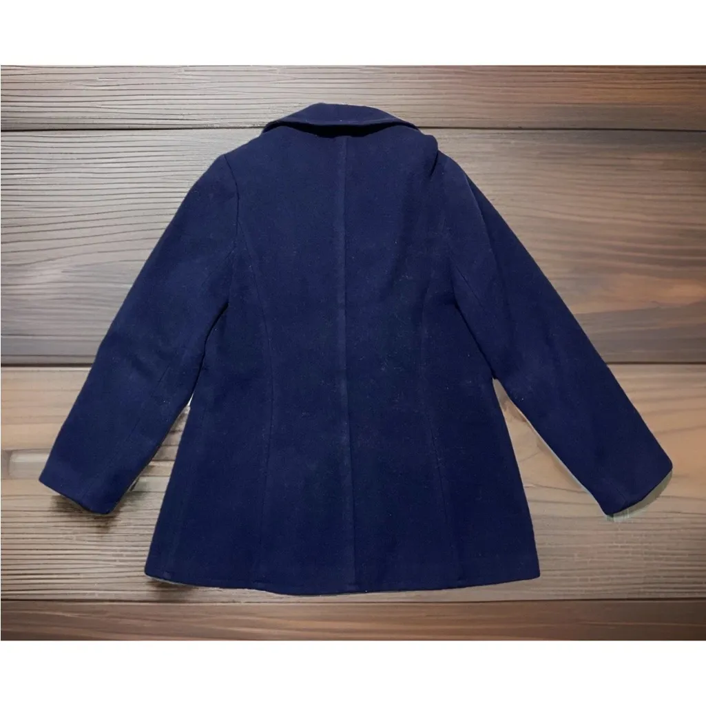 Vintage Mackintosh New England 100% Wool Peacoat Jacket Womens Size 10 Navy Blue - Image 3