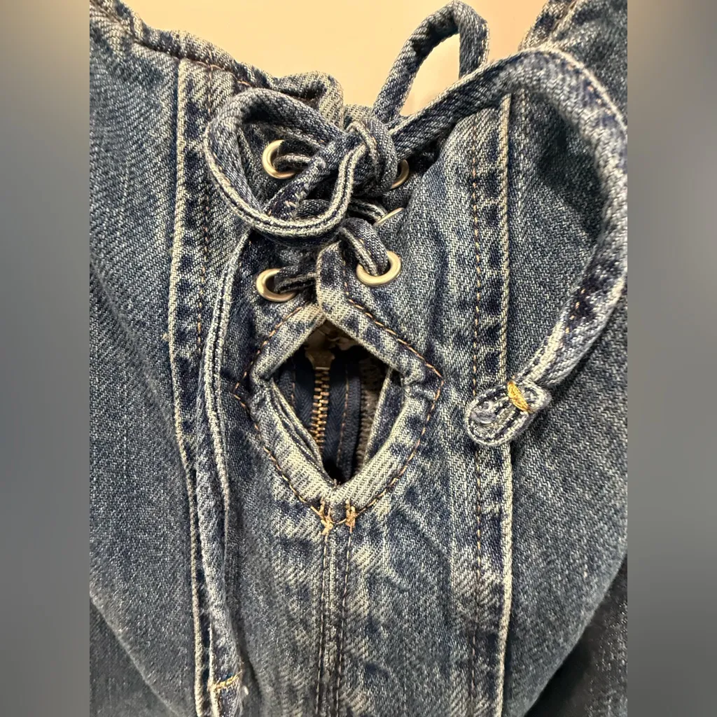 We The Free Blue Denim Amina Jumpsuit size Large, NWOT - Image 13