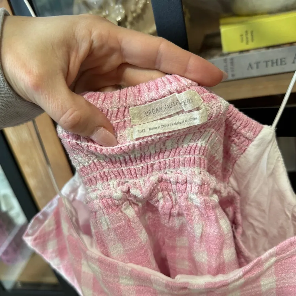 Urban Outfitters babydoll top ruffles Pink Olivia Tiered barbie gingham tank - Image 3