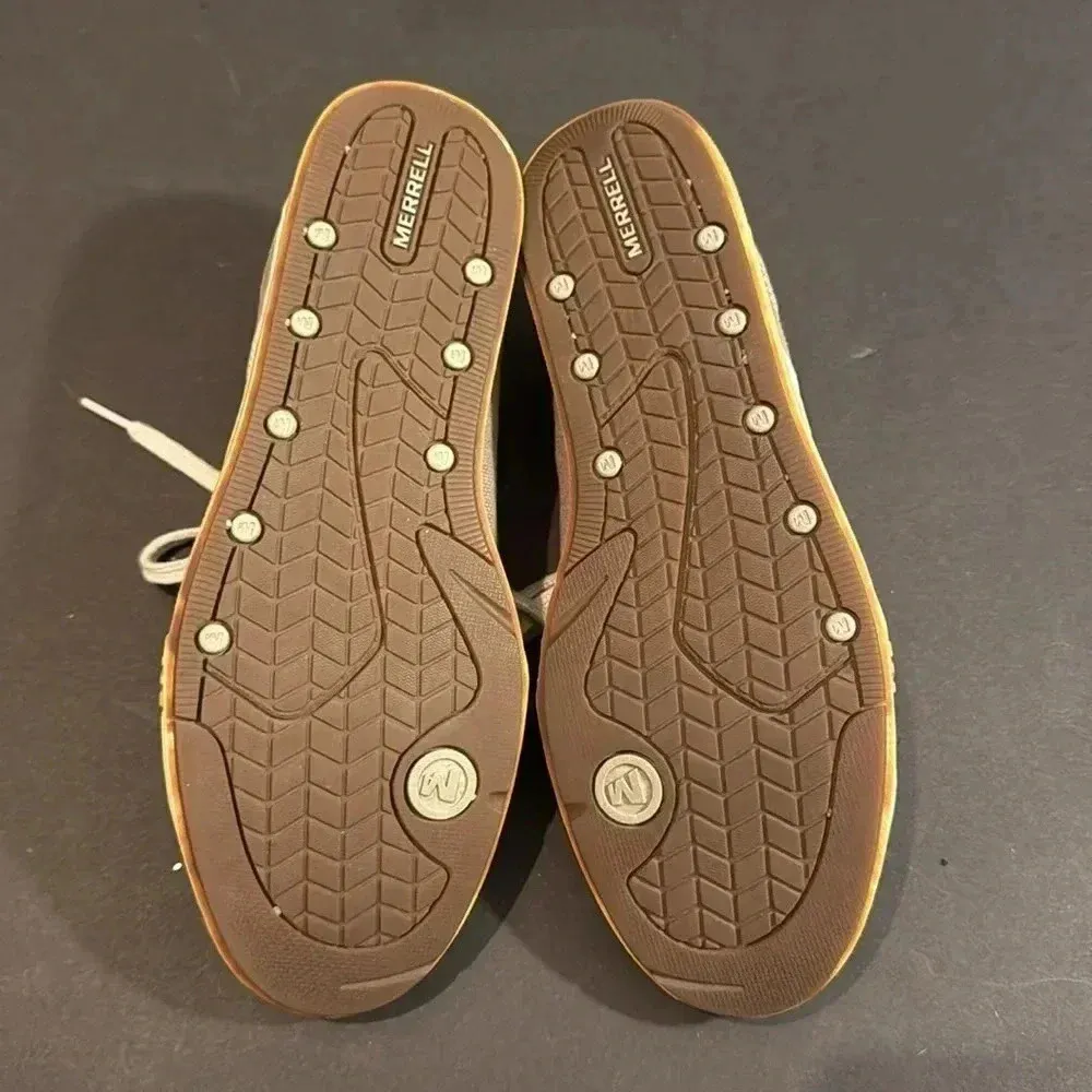 Merrell Putty Women’s Khaki/Green/Blue Canvas Sneakers size 9.5 - Image 8