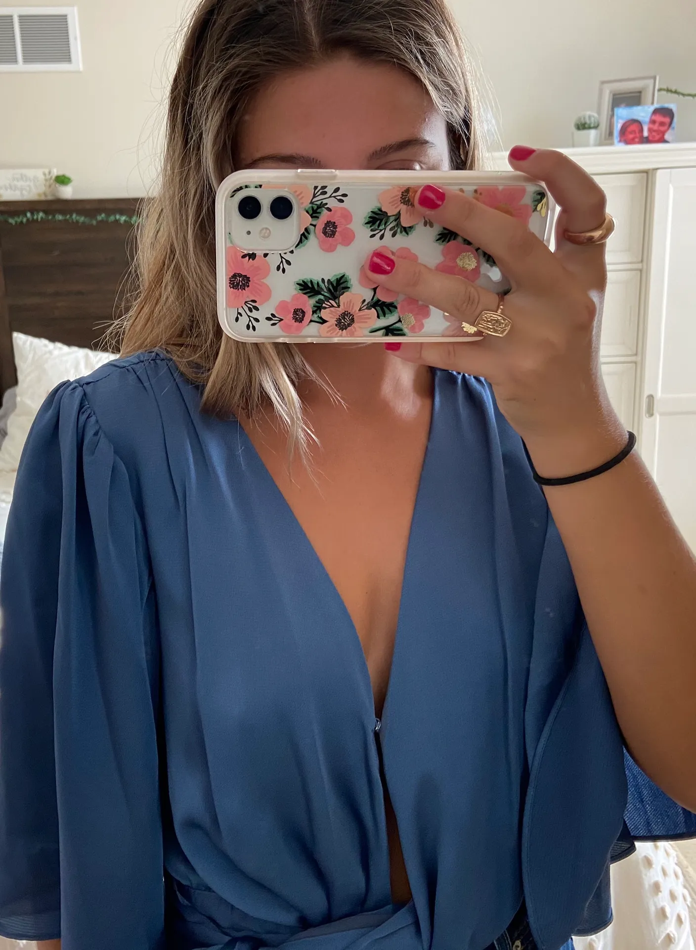 Sugar and L!ps Blue Wrap Up Top  - Image 5