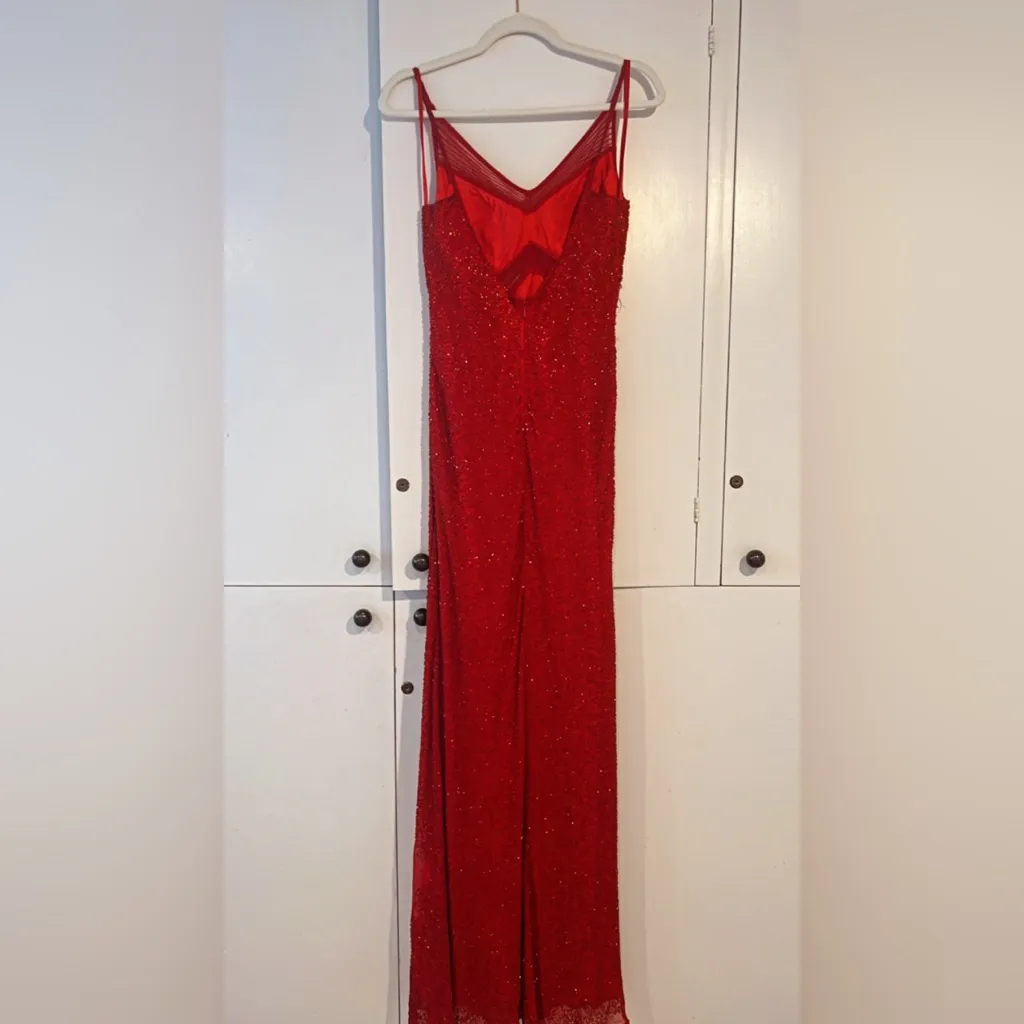 Gorgeous vintage scala silk beaded gown - Image 10