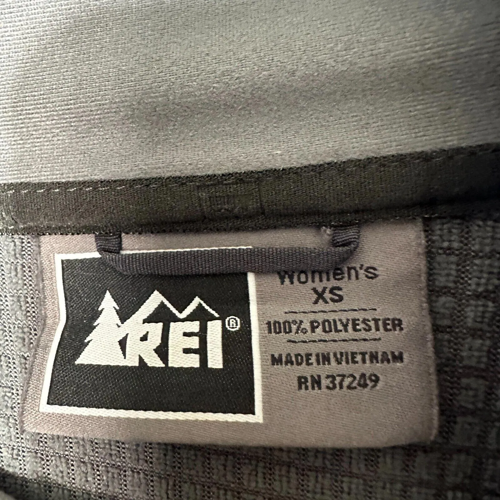 REI Women's Fleece Zip-Up Lightweight‎ Blue Waffle Melly Jacket Size XS - Image 2