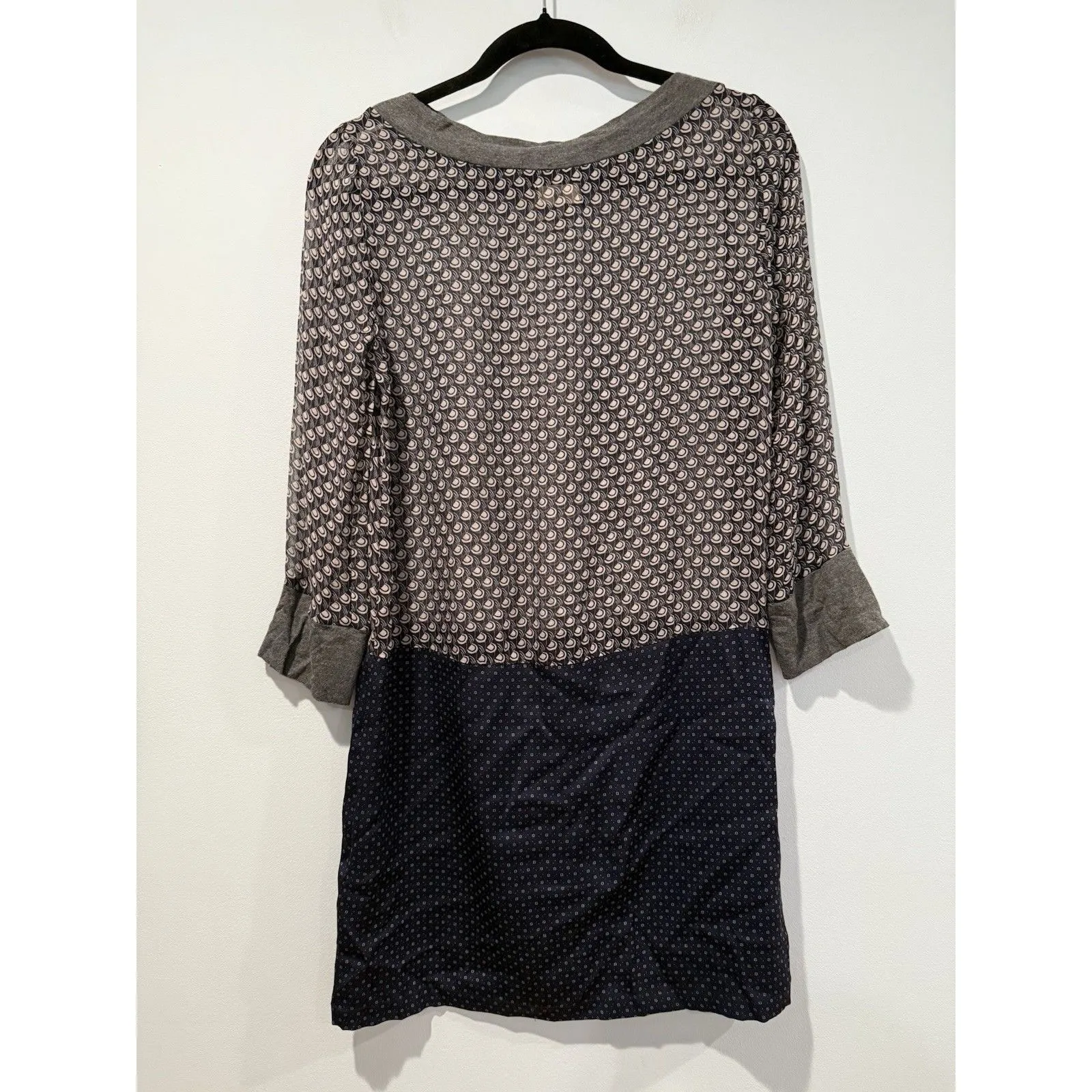 Rozae Nichols Dress Womens XS Sheer Dainty 100% Silk Quiet Luxury Retro Mod - Image 2