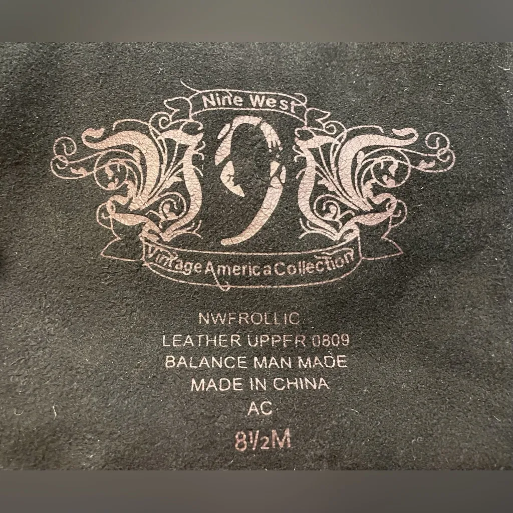 Nine West Women’s Y2K Vintage America Collection Black Suede High Boots Size 8.5 - Image 7