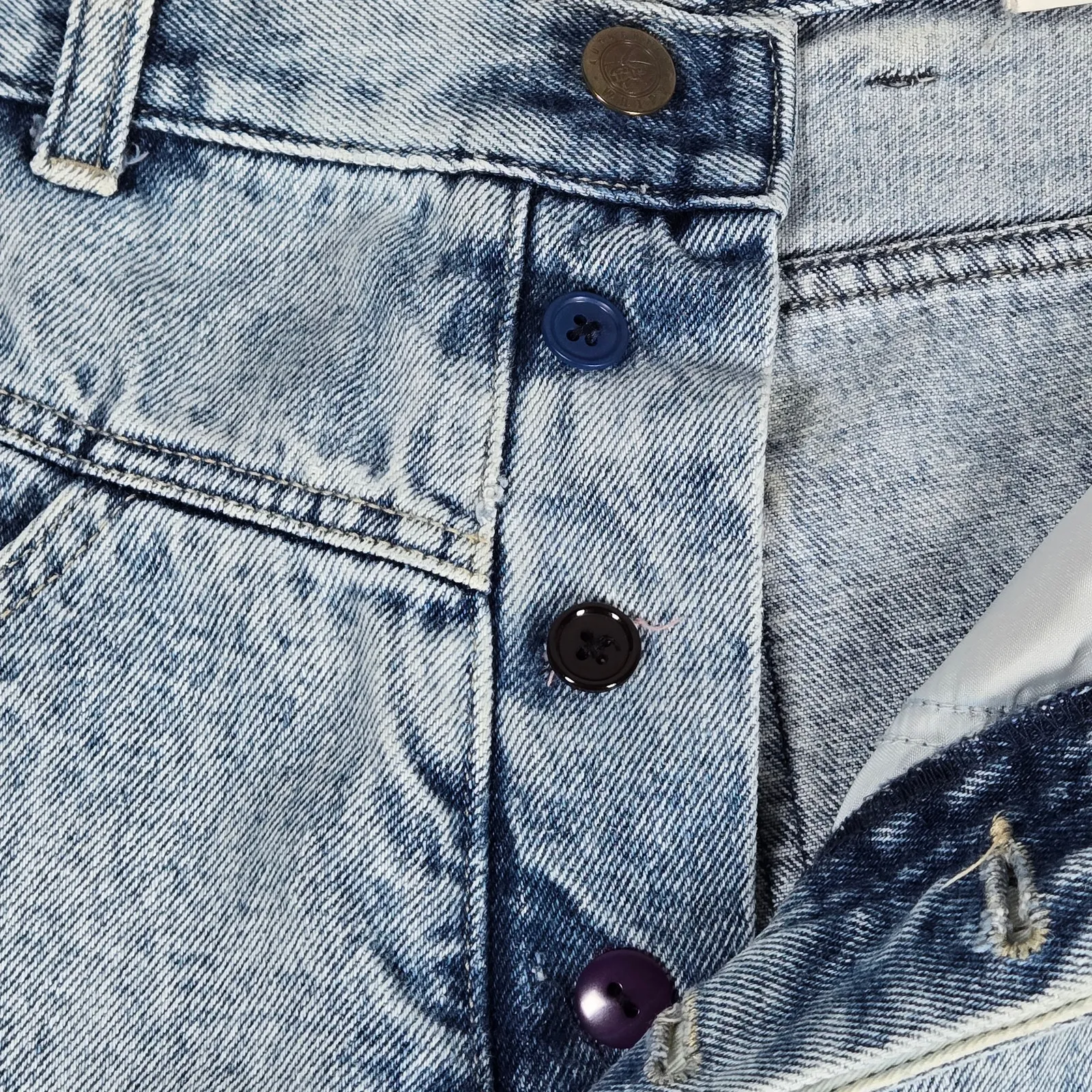 Vintage‎ 1980s High Waist Acid Washed Denim Jeans by Authentic Whipp Size 11/12 Blue - Image 6