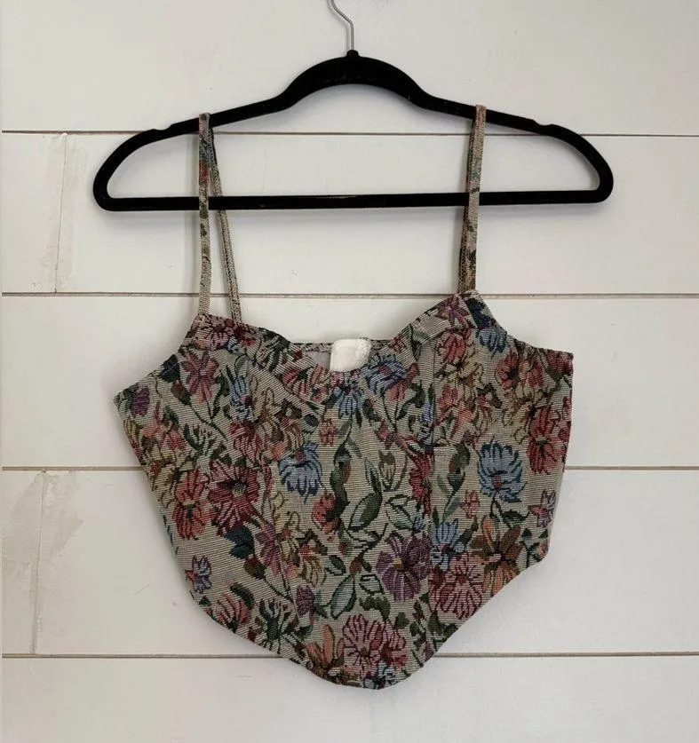 Merche Vintage Soul Jacquard Corset Top - Image 4