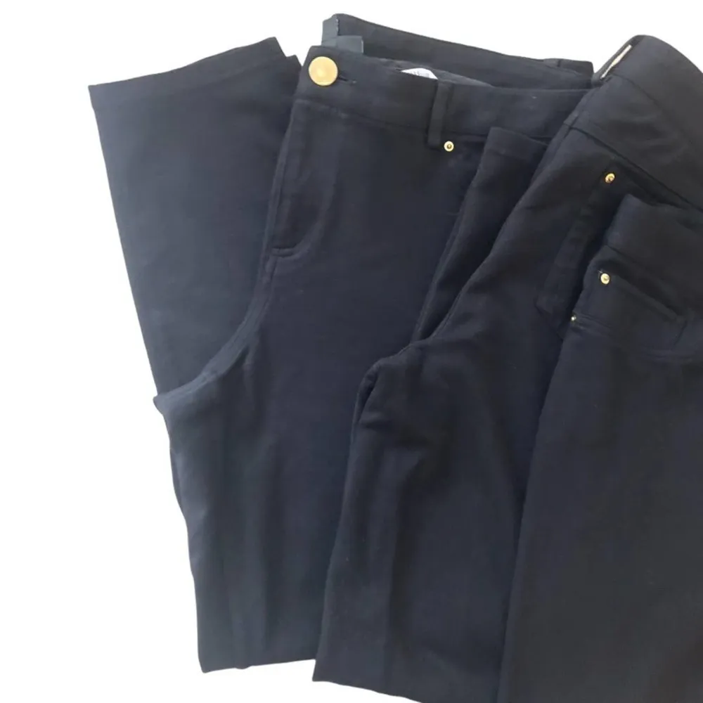 INC Petite Ponte Stretch Skinny Black Pants - Image 6