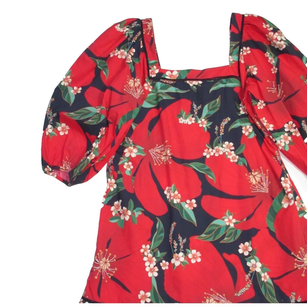 NWT FARM Rio for Anthropologie Farm Rio Jamila Midi in Red Floral Dress XL - Image 6
