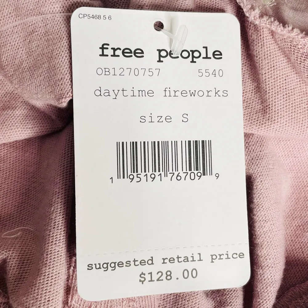 Free People Sunrise Sunset Daytime Fireworks Crop Top Purple Yellow Size Small - Image 10