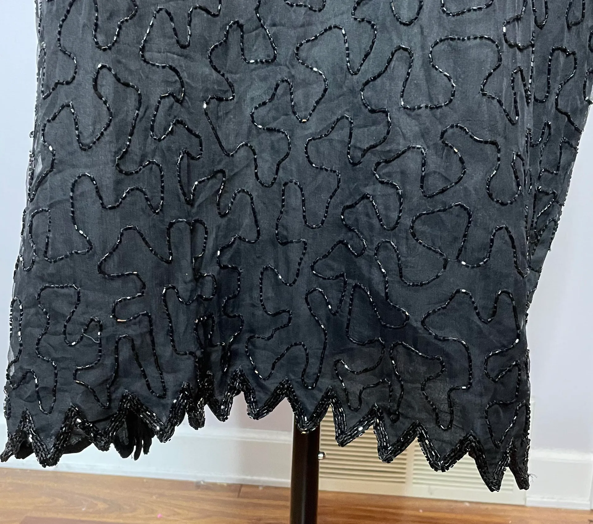 Vintage Laurence Kazar Beaded Cocktail Dress - Image 6