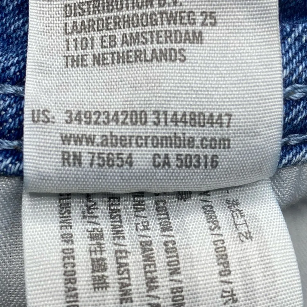 Hollister Ultra High-Rise Mom Block Denim Jean Shorts Size 7 - Image 7