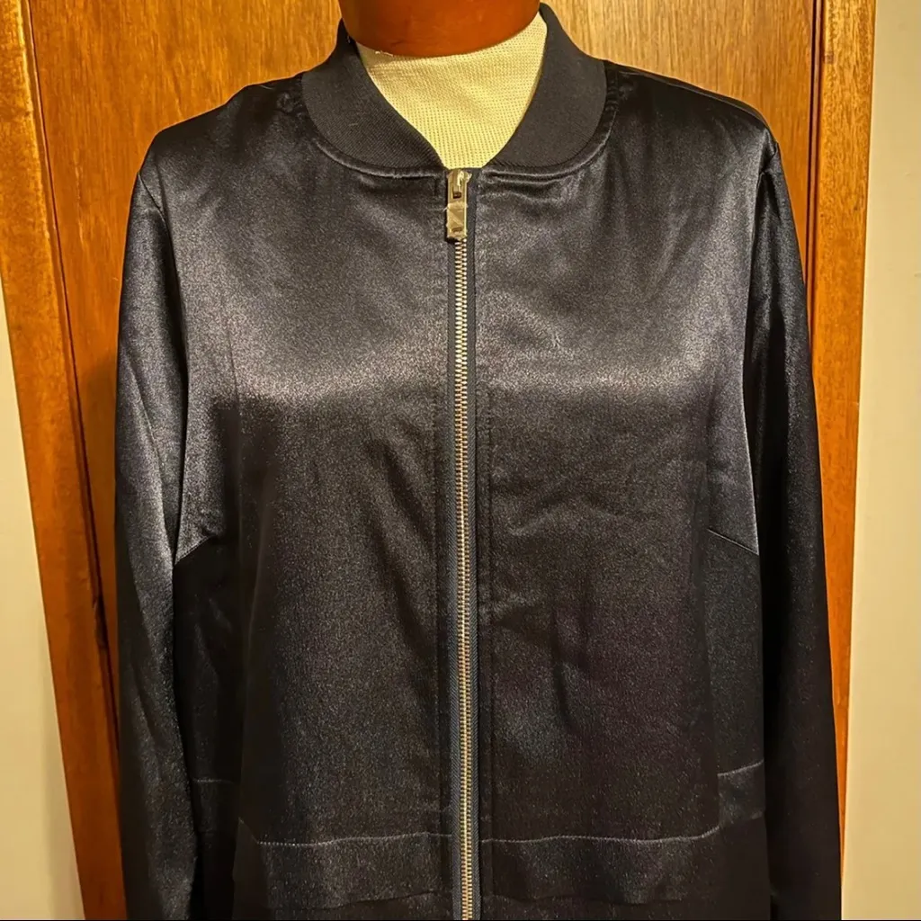 Rebel Wilson x Angels Longline Anorak Woman’s Navy Plus Size Jacket Size 0X Blue - Image 3