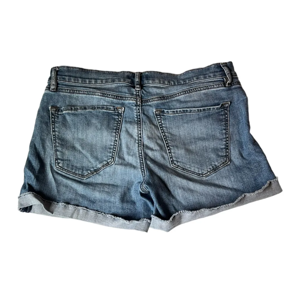 LOFT Classic Blue Denim Jean Shorts - Image 2
