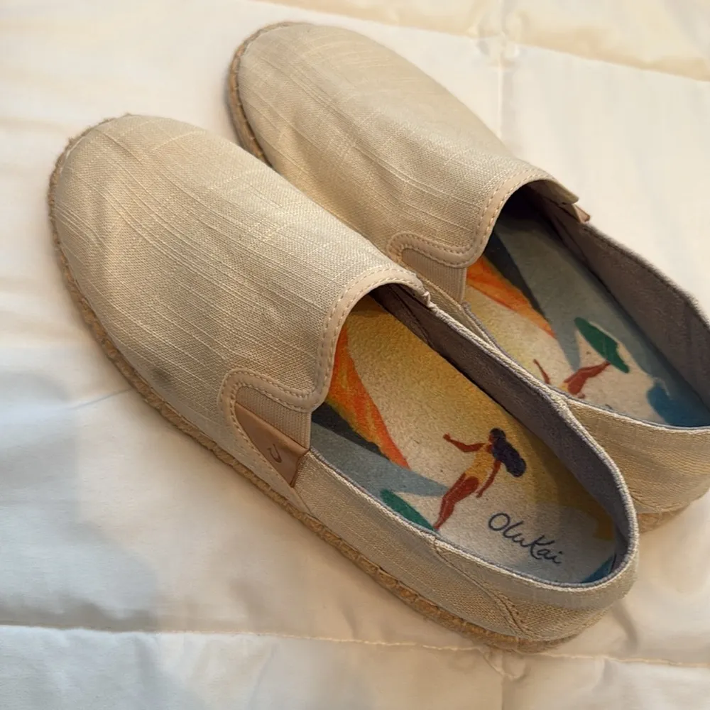 Olukai Women’s Kaula Pa’a Kapa, Size 10 Tan - Image 4