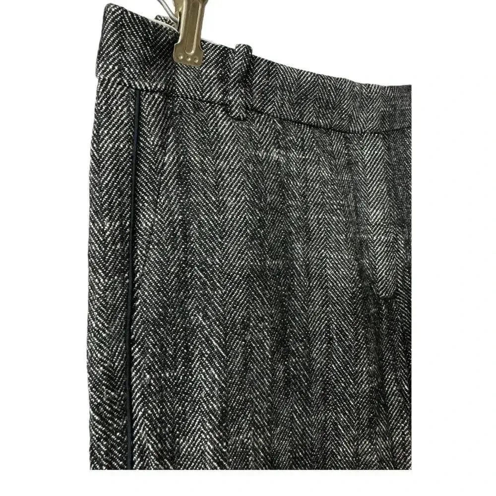 J.Crew tapered cropped black-and-white‎ pants size 6 - Image 6