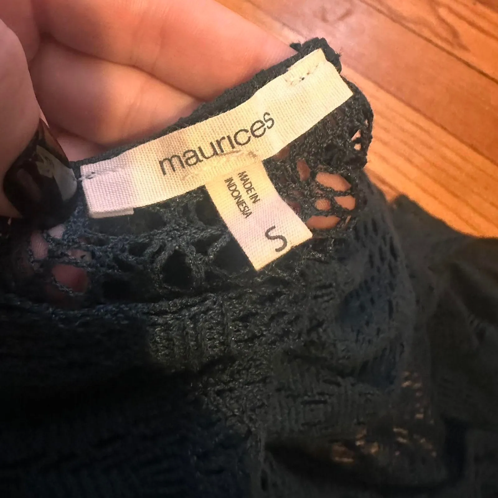 Emerald green long lace cardigan - Image 4