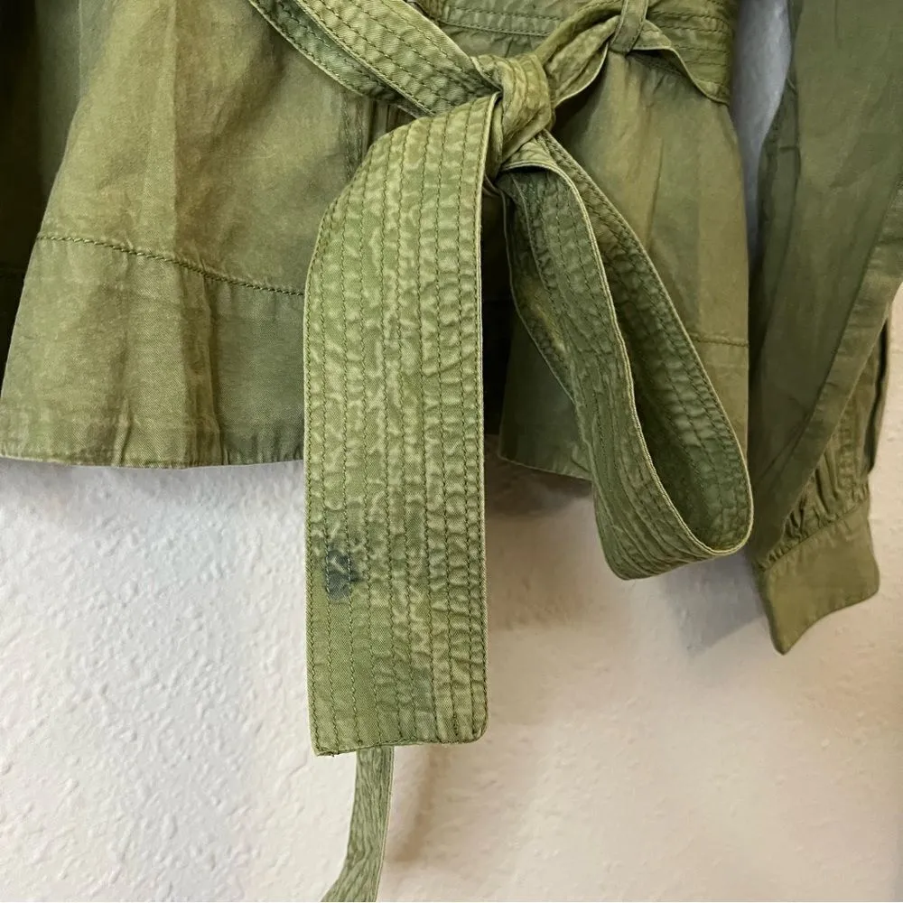 Anthropologie  Belted Utility Jacket NEW Size Large - Image 12