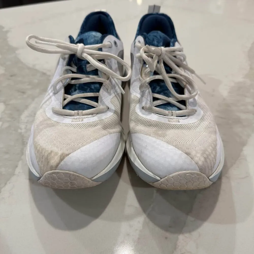 Under Armour HOVR Omni’s BTG Running Shoes Women's 9 White/Blue Training Workout - Image 3