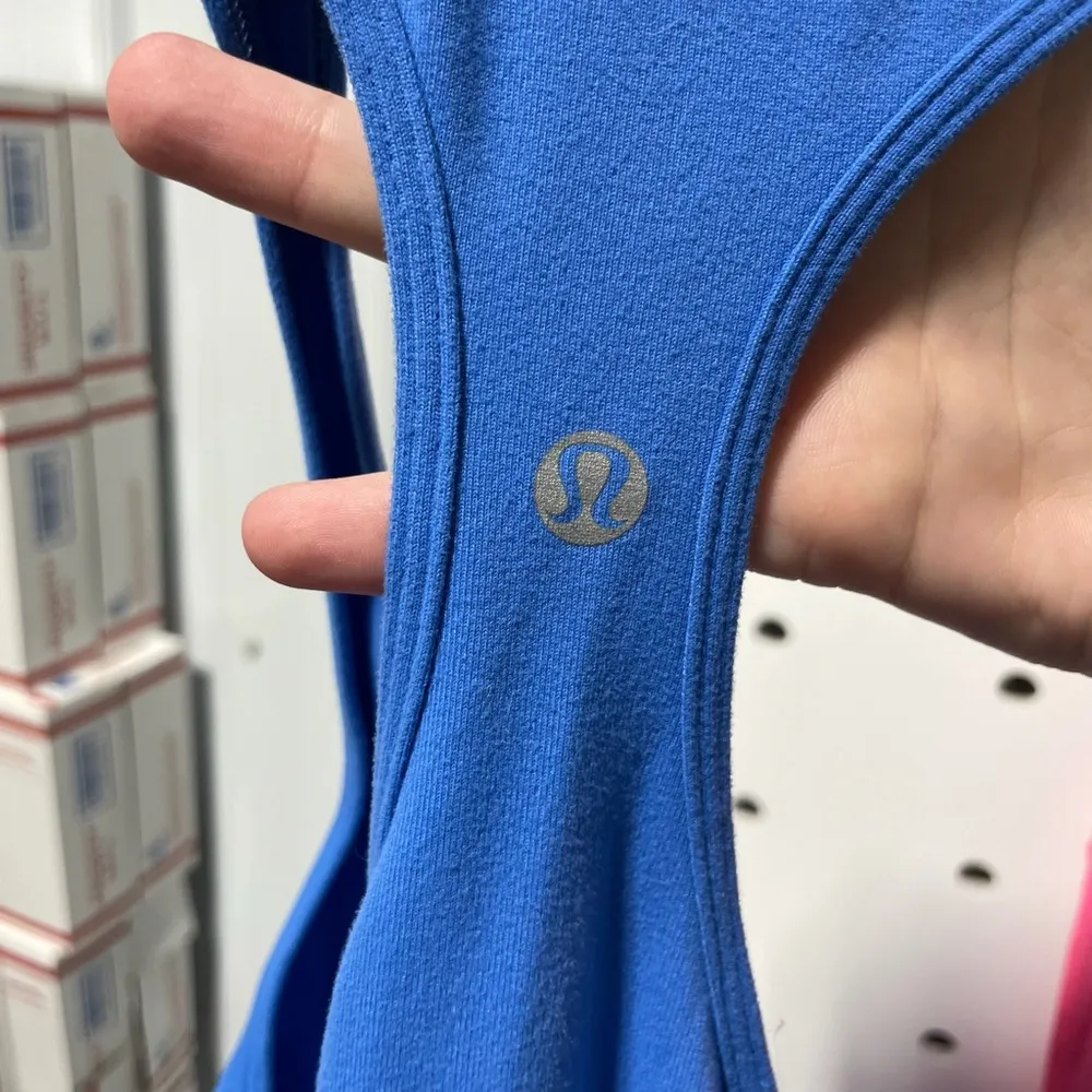 Cool Racerback Tank Blue Size S - Image 3