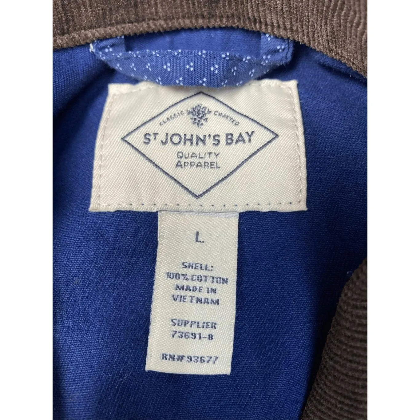 St.‎ John's Bay Lightweight Field Jacket American Blue L - Image 4