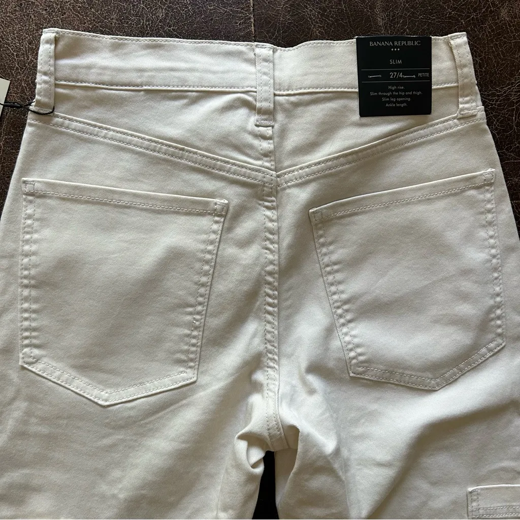 Banana Republic Slim High Rise Cargo Ankle Pant - Image 4