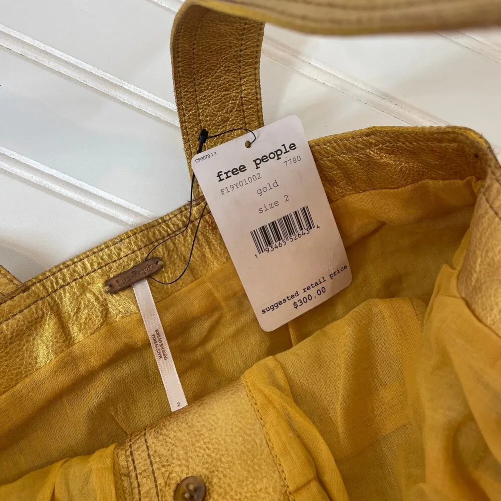 NWT Free People Cow Leather Goldie Mini Dress Button Sleeveless Sheath Size 2 - Image 7