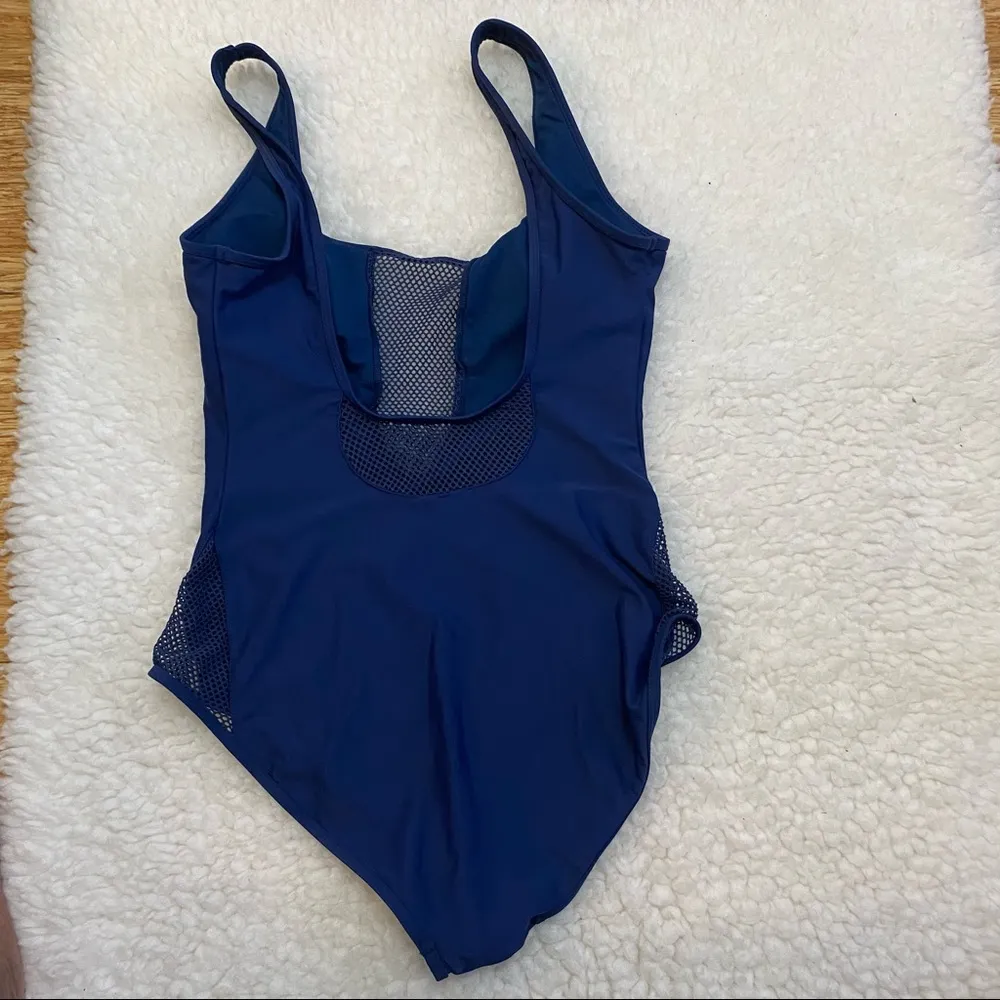 Blue Ingear Mesh one piece swimsuit Navy Blue XL - Image 4