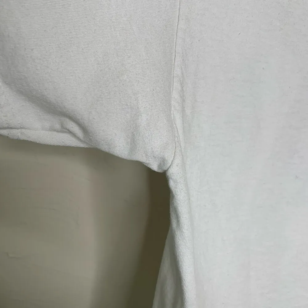 MTV 1994 T Shirt Sz Large White Stained Front Graphic Bright - Image 7