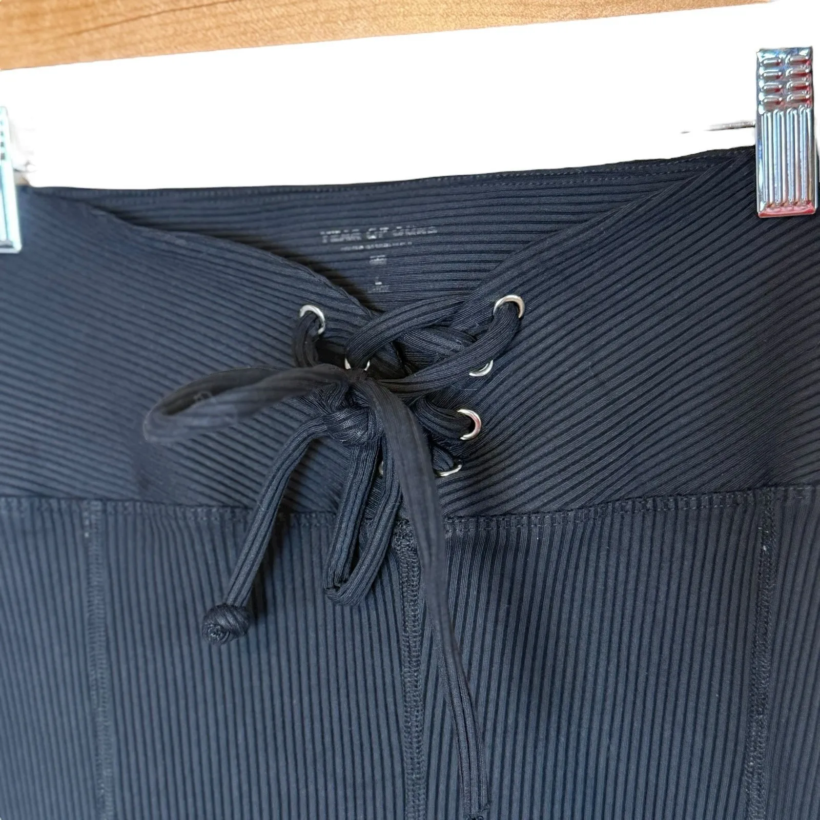 Year Of Ours Black Ribbed‎ Football Lace - Image 6