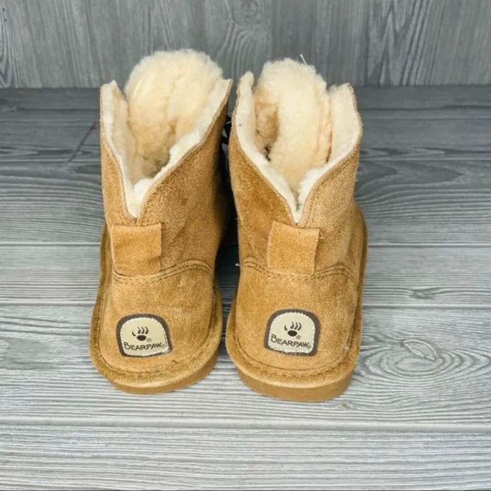 Bearpaw Kerri Suede Lace-up Boots shoes NeverWet suede wide 7 brown winter - Image 5