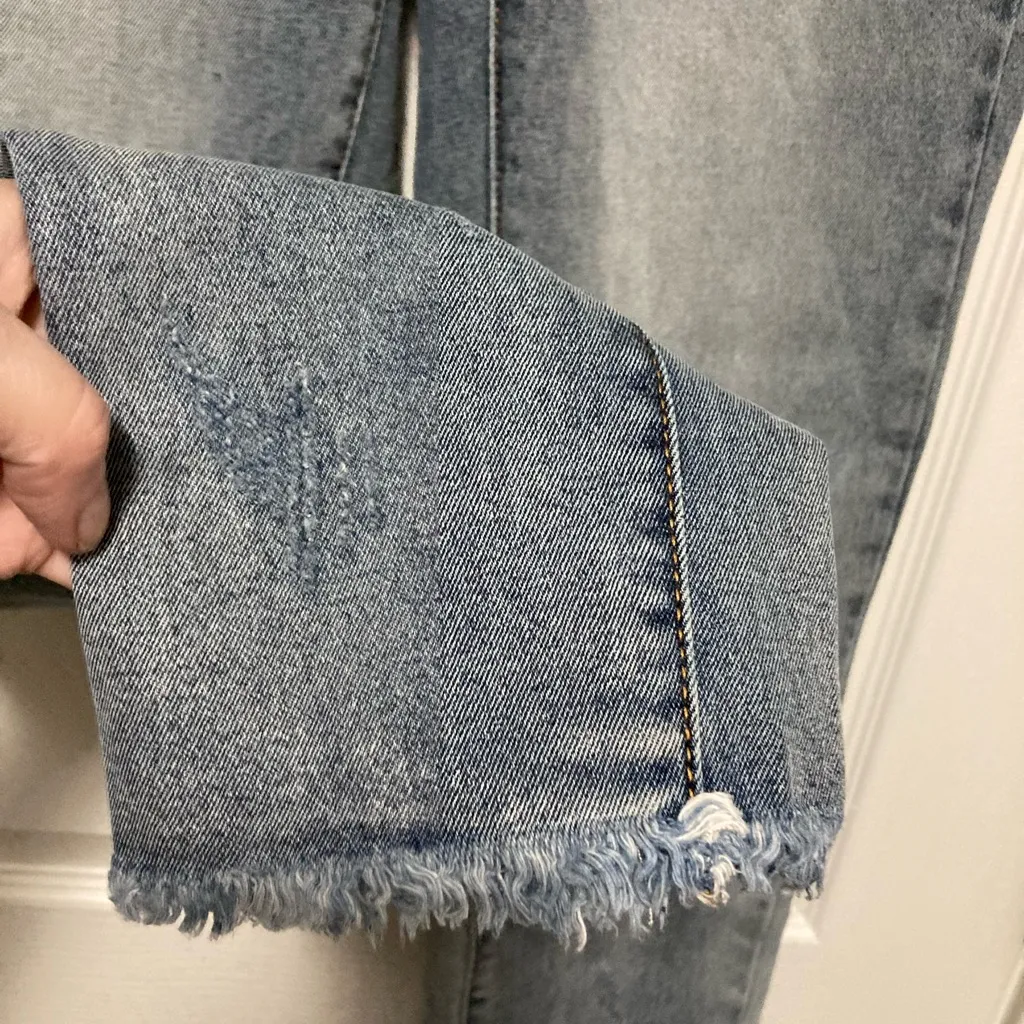 Kancan Medium Wash High Rise Distressed Denim Jeans - Image 9