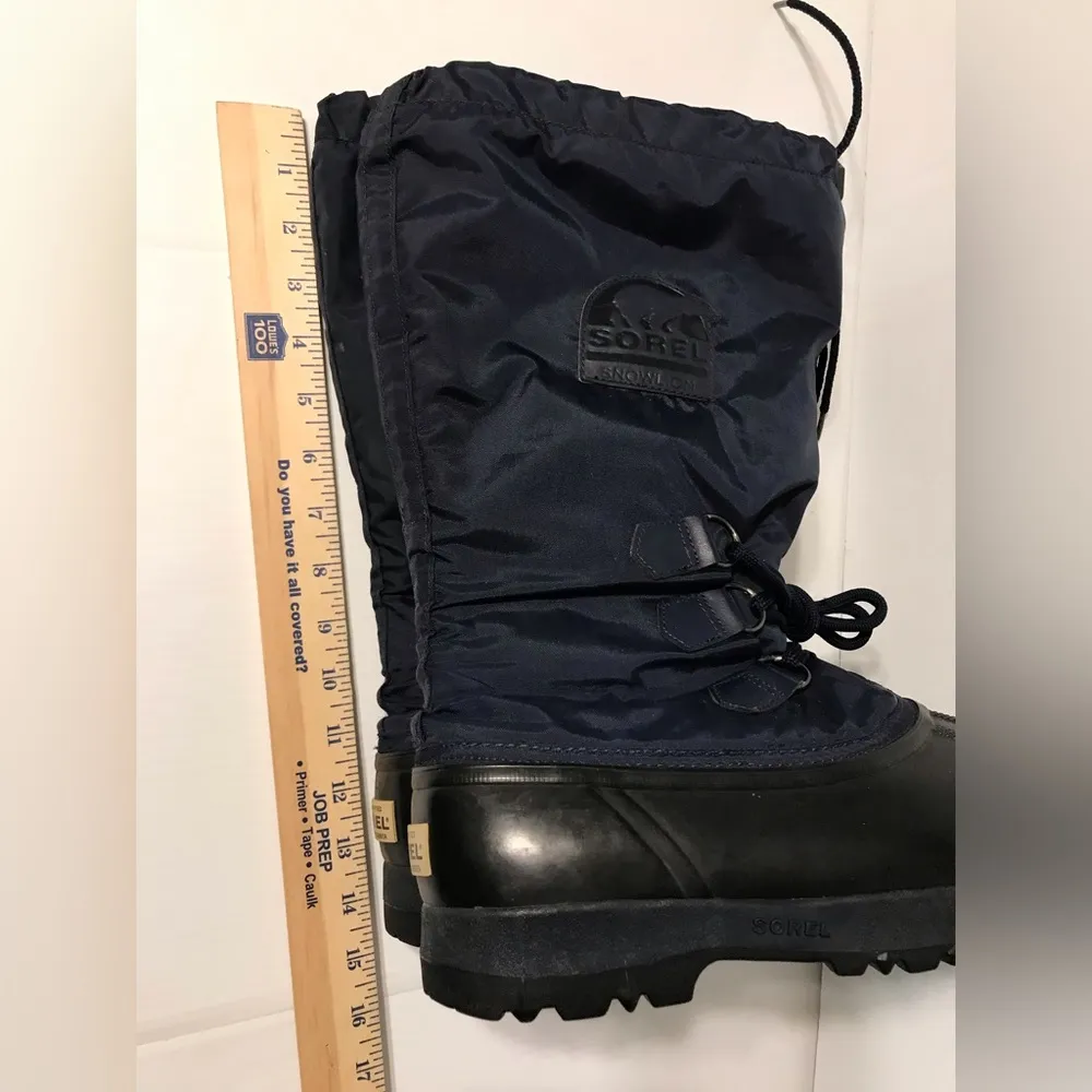 Sorel Snowlion II NL1070-429 Navy winter insulated snow boots women size 7 - Image 11